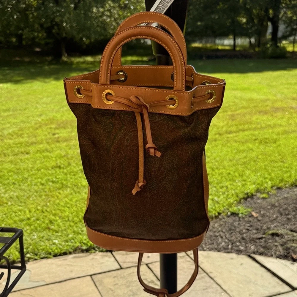 Etro bag Brown and Tan Women's Paisley Bag